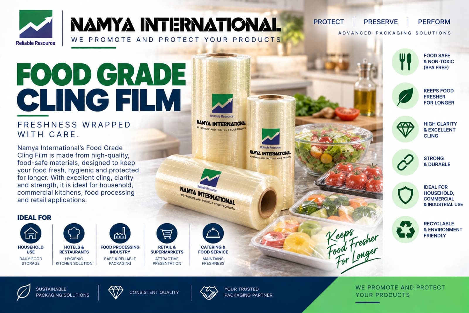 Food Grade Cling Film product sheet