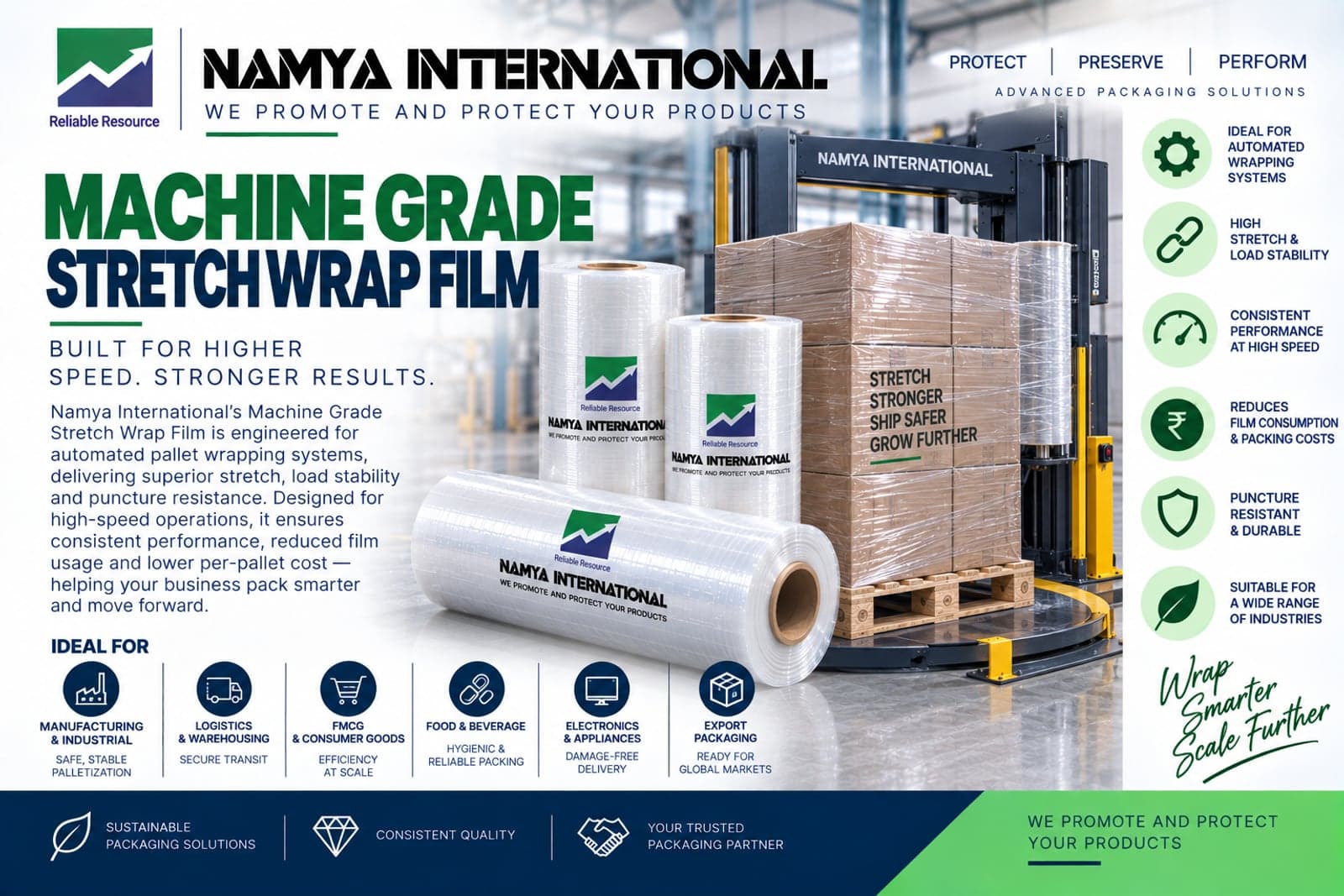 Machine Grade Cast Stretch Film product sheet