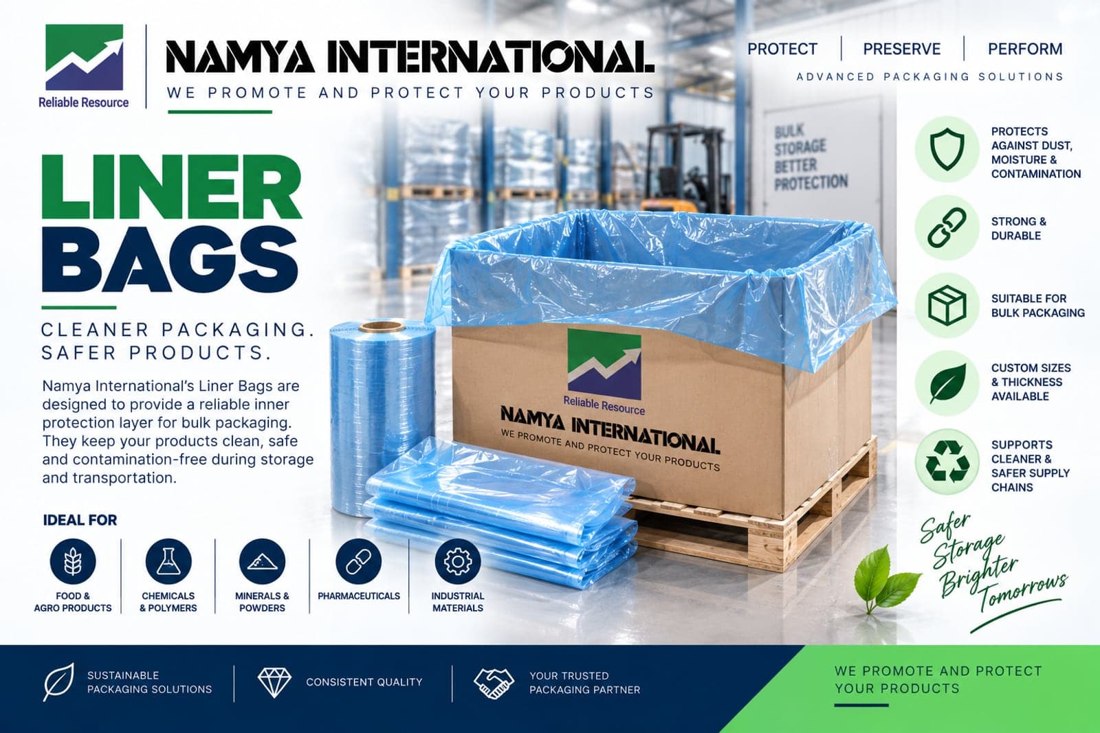 Industrial Liner Bag product sheet