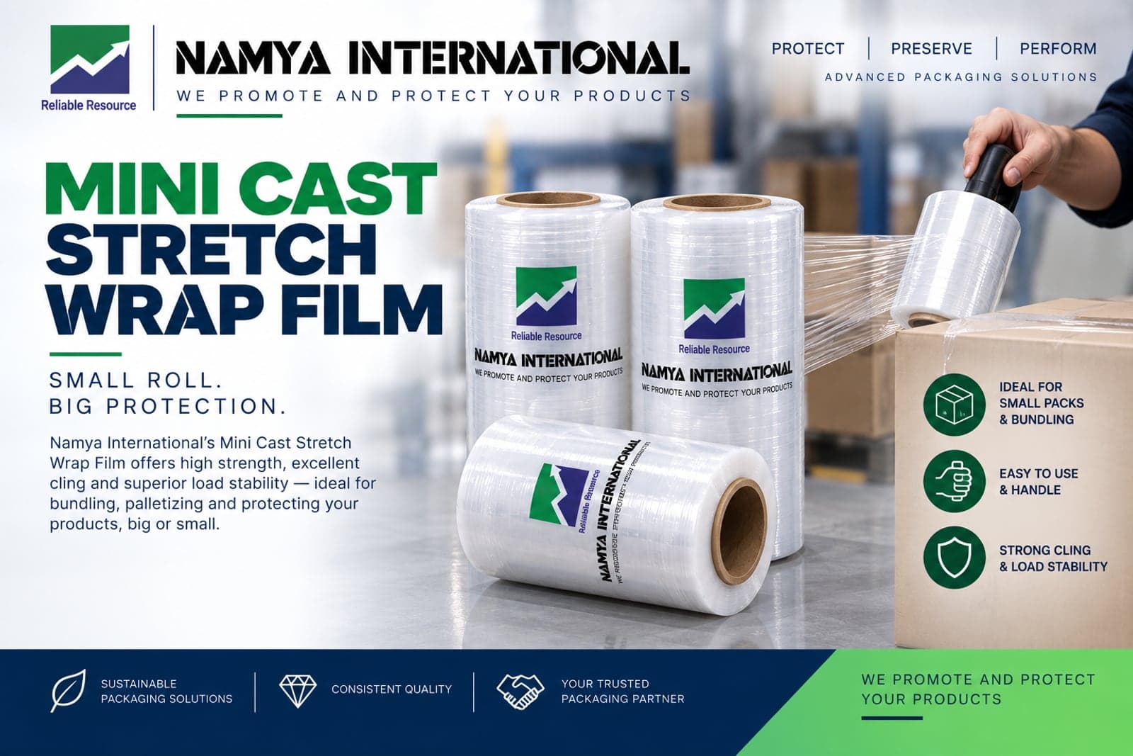 Mini Cast Stretch Film product sheet